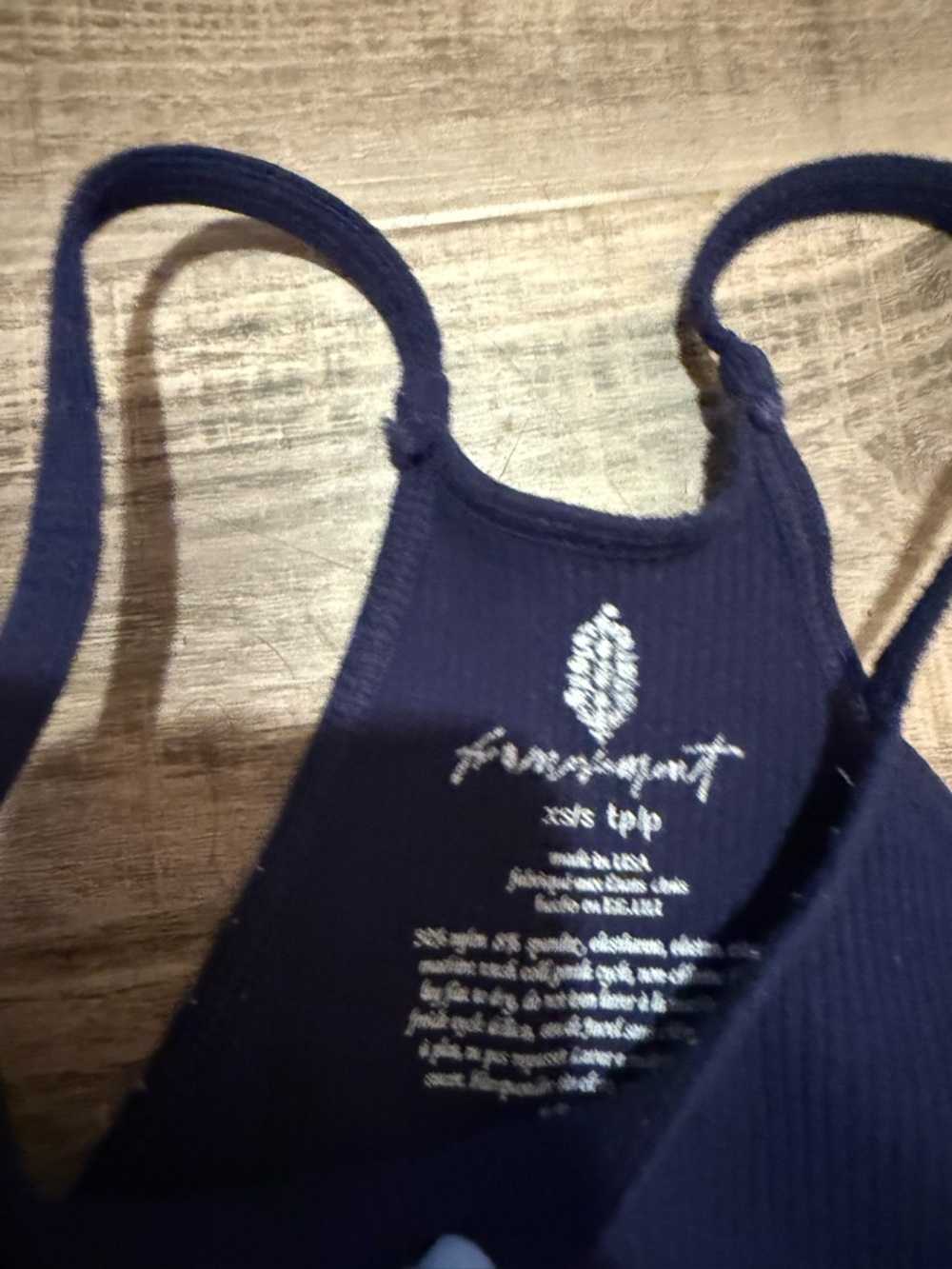 Free People Movement Navy Blue Ribbed Tank - Picture 2 of 5